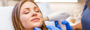 woman laser treatment